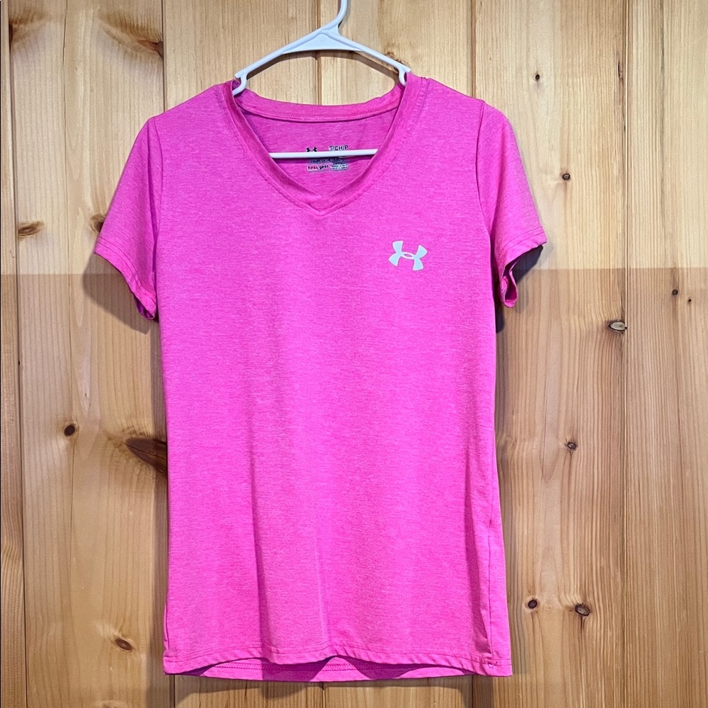 Under Armour Women’s Bright Pink Short Sleeve Tee